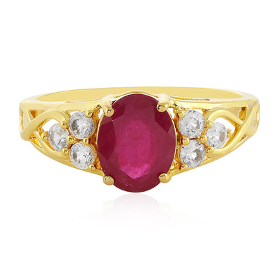Anillo en plata con Rubí de Madagascar