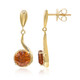 Pendientes en oro con Esfalerita