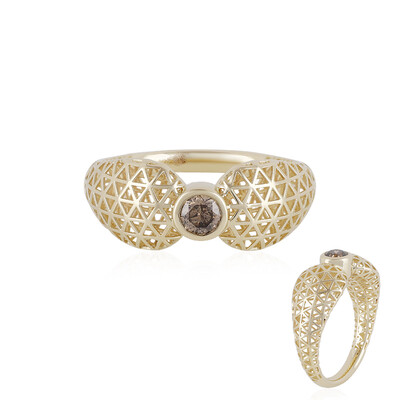 Anillo en oro con Diamante champán I1  (Ornaments by de Melo)