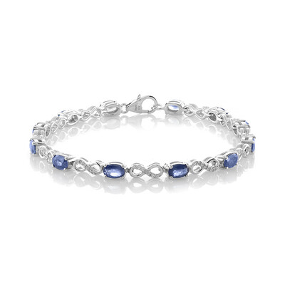 Brazalete en plata con Zafiro azul