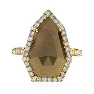 Anillo en oro con Diamante chocolate SI2 (CIRARI)