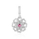 Colgante en plata con Turmalina rosa de Nigeria