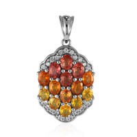Colgante en plata con Zafiro