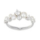 Anillo en plata con Perla blanca Freshwater