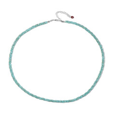 Collar en plata con Apatita azul
