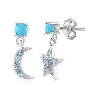 Pendientes en plata con Turquesa