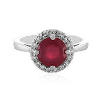 Anillo en plata con Rubí de Madagascar