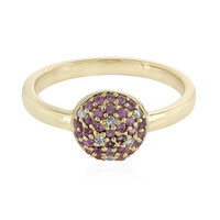Anillo en oro con Zafiro rosado