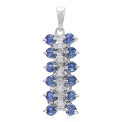 Colgante en plata con Zafiro de Kanchanaburi
