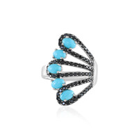 Anillo en plata con Turquesa bella durmiente
