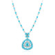 Collar en plata con Turquesa bella durmiente