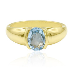 Anillo en oro con Aguamarina Medina