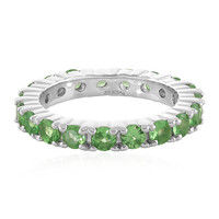Anillo en plata con Tsavorita