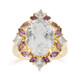Anillo en plata con Topacio blanco