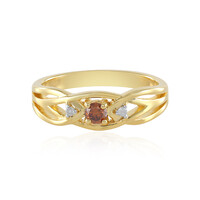 Anillo en plata con Diamante rojo I3