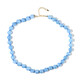 Collar en plata con Aguamarina de Brasil (Adela Silber)