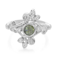 Anillo en plata con Espectrolita