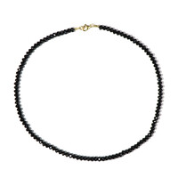 Collar en plata con Espinela negra