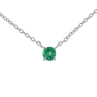 Collar en plata con Esmeralda de Colombia