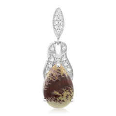 Colgante en plata con Jaspe Sonoran dendritas
