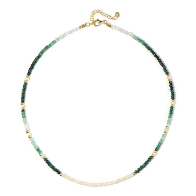 Collar en plata con Esmeralda de Brasil