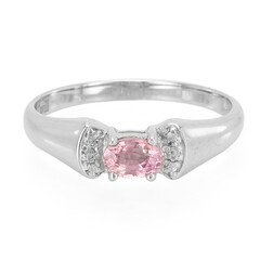 Anillo en plata con Zafiro Padparadscha
