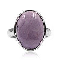 Anillo en plata con Ópallo fluorita