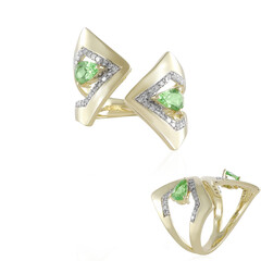 Anillo en oro con Tsavorita (de Melo)