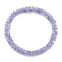 Brazalete en plata con Tanzanita