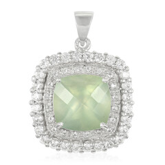 Colgante en plata con Prehnita
