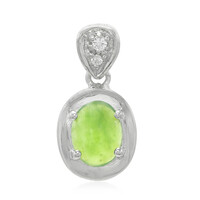 Colgante en plata con Crisoprasa imperial