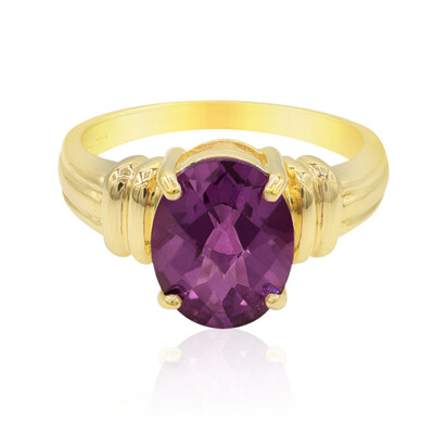 Anillo en plata con Topacio uva