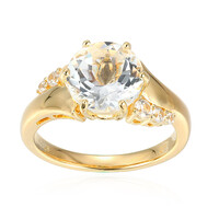 Anillo en plata con Topacio blanco