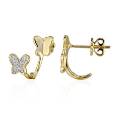 Pendientes en oro con Diamante SI1 (G)