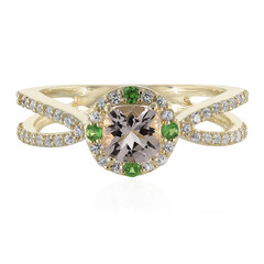 Anillo en oro con Morganita (Adela Gold)
