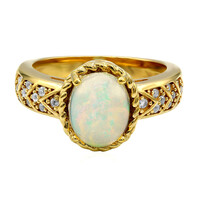 Anillo en plata con Ópalo de Welo