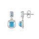 Pendientes en plata con Turquesa bella durmiente