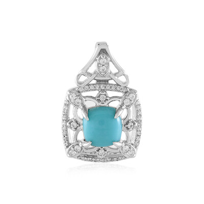 Colgante en plata con Turquesa