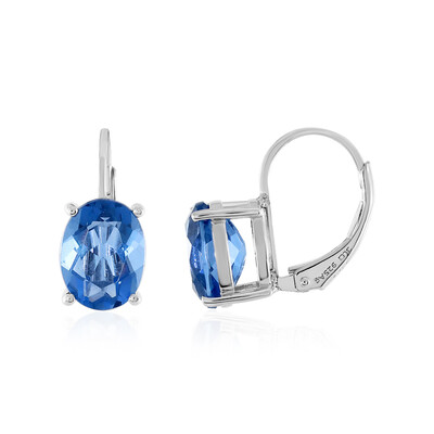 Pendientes en plata con Fluorita de color cambiante