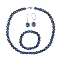 Set en plata con Lava azul