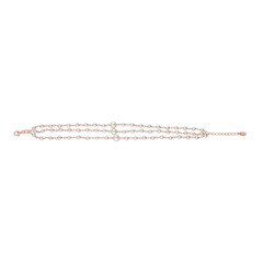 Brazalete en plata con Perla blanca Freshwater