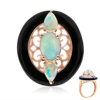 Anillo en oro con Ópalo Welo AAA (CIRARI)