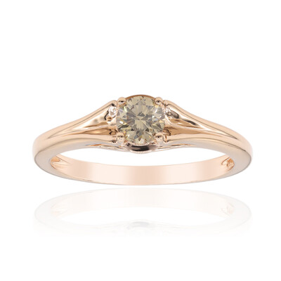 Anillo en oro con Diamante rosa de Francia de Argyle VS1 (Annette)