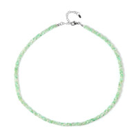 Collar en plata con Crisoprasa