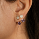 Pendientes en plata con Amatista (M de Luca)