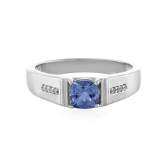 Anillo en plata con Tanzanita sin calentar