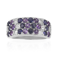Anillo en plata con Iolita