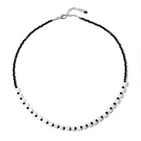 Collar en plata con Espinela negra