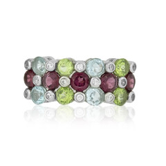 Anillo en plata con Rodolita