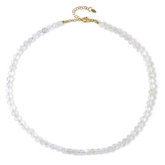 Collar en plata con Piedra de Luna arcoíris